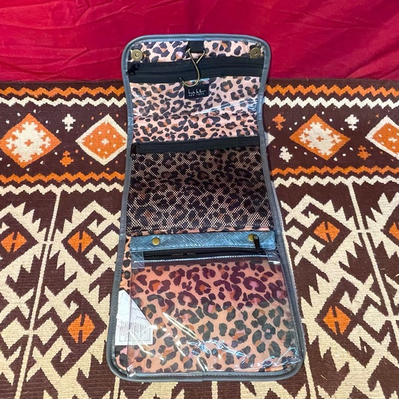 Nicole Miller Women's 2 Piece Classic Satchel Travel Set Vegan Leather Crossbody - Picture 12 of 14